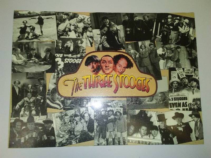 lot 74 image: 3 Stooges Metal Sign