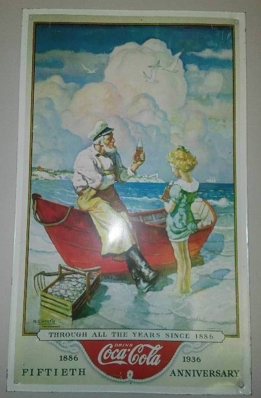lot 79 image: Drink Coca Cola Since 1886, Metal Sign