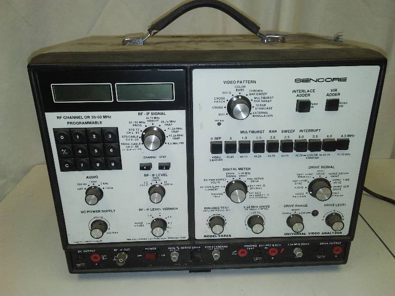 lot 92 image: Sencore Universal Video Analyzer, powers on