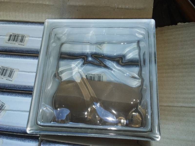 lot 27 image: Wave Glass Block (10 pcs per box), Model Number 7902