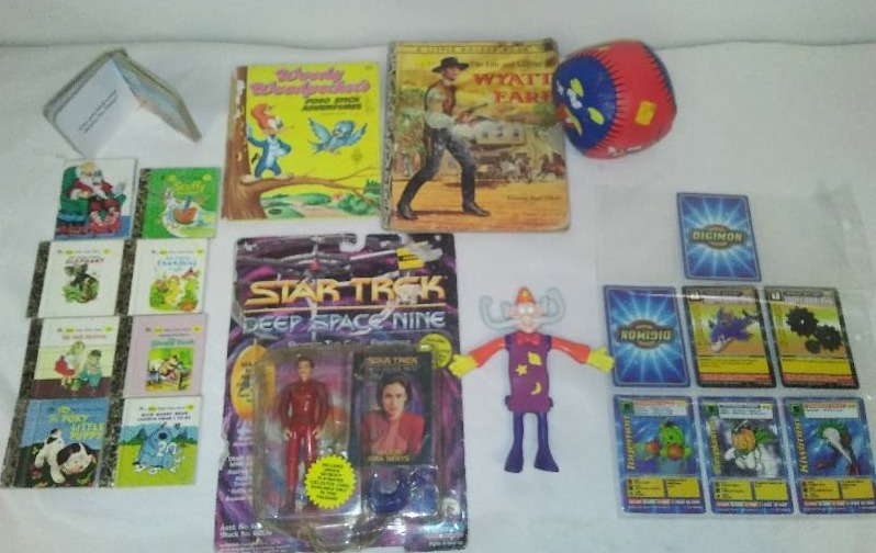 lot 136 image: Toys, Star Trek 9, Digimon Cards, Books and more