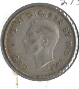 1943 Canadian Silver Half Dollar