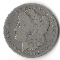 1898 - S Morgan Silver Dollar