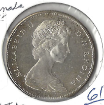 Canadian Silver Dollar 1967