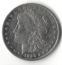 1888 Morgan Silver Dollar