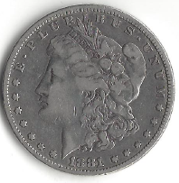 1881 Morgan Silver Dollar