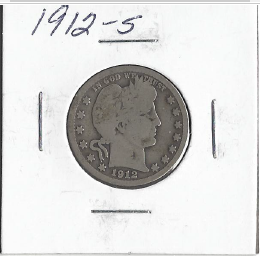 1912 - S Barber Quarter