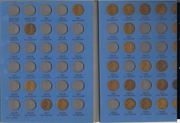 Collection of 41 Lincoln Wheat Cents
