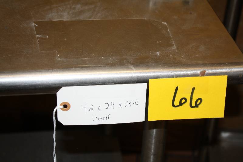 lot 66 image: Stainless Table 42x24x35.5