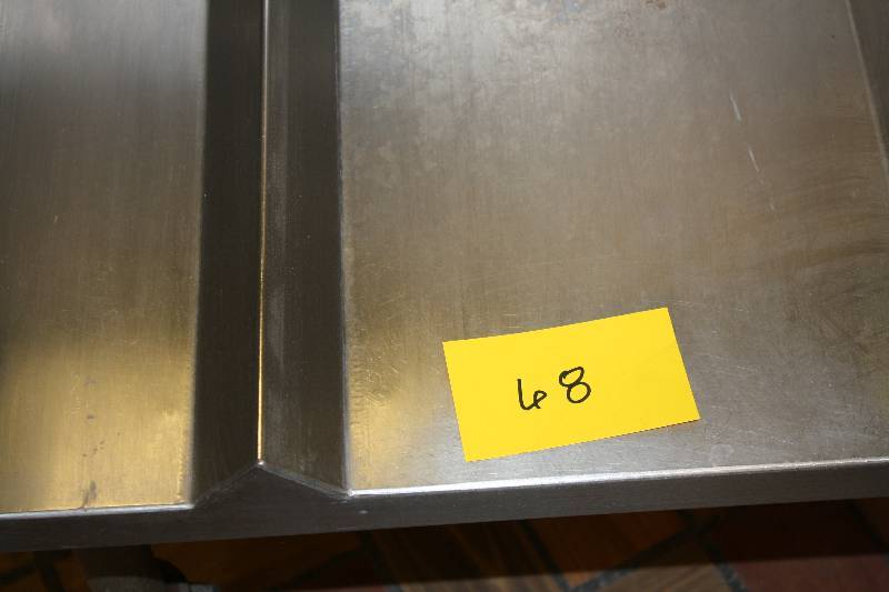 lot 68 image: Stainless Steel Table with 3 Sided BackSlash