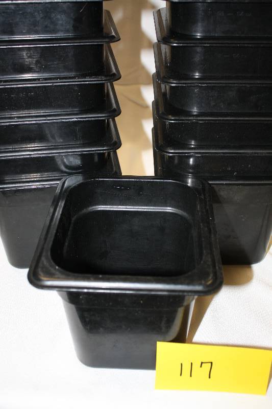 lot 117 image: Cambro Black 16 Size x 6