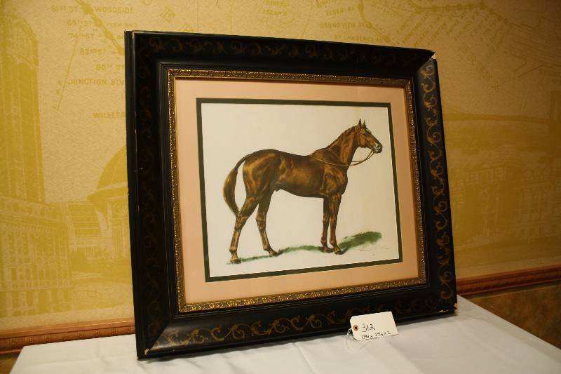 lot 312 image: Restaurant Home Dcor Framed Picture