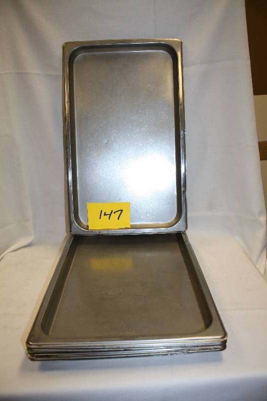 lot 147 image: Stainless Pans Shallow Full Size
