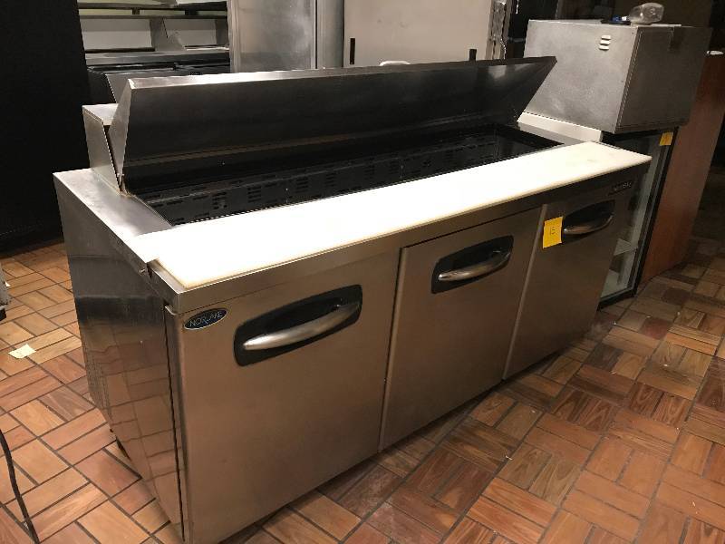 lot 15 image: AdvantEDGE Three Door Prep  Refrigerator
