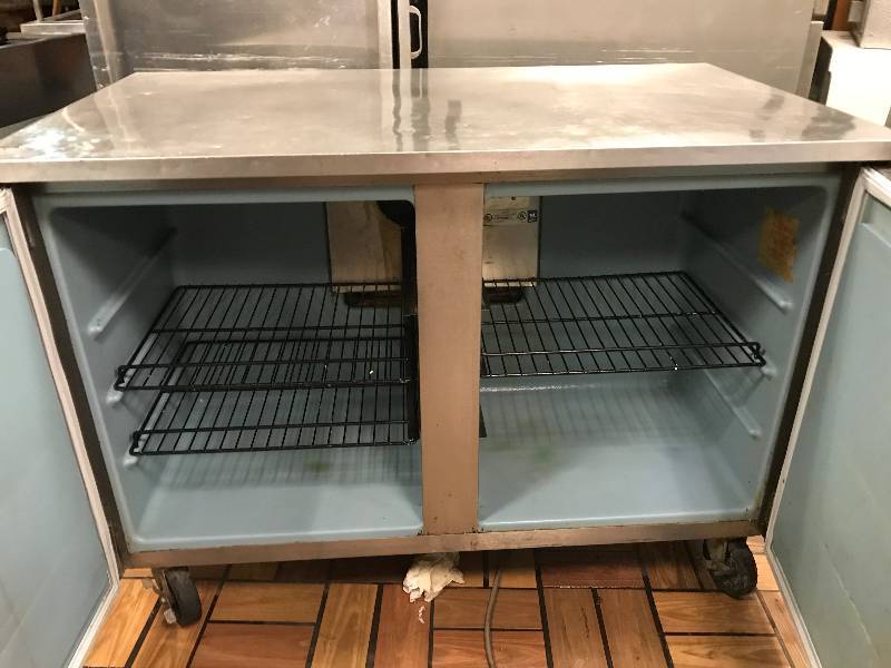 lot 22 image: Randell Two Door under counter Refrigerator-Runs Cools