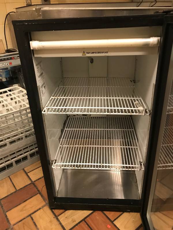 lot 11 image: Cornelius Single Glass Door Refrigerator