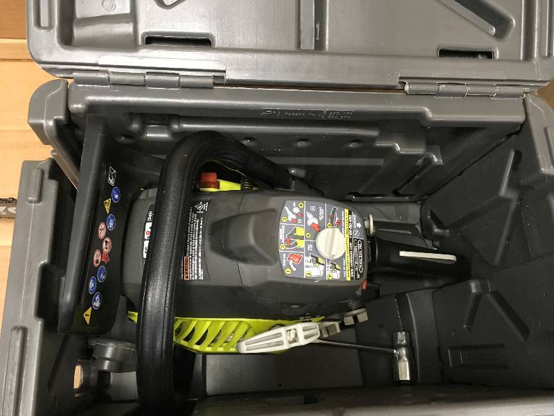 Ryobi 37cc 14 Gas Chainsaw open box tested in very good condition