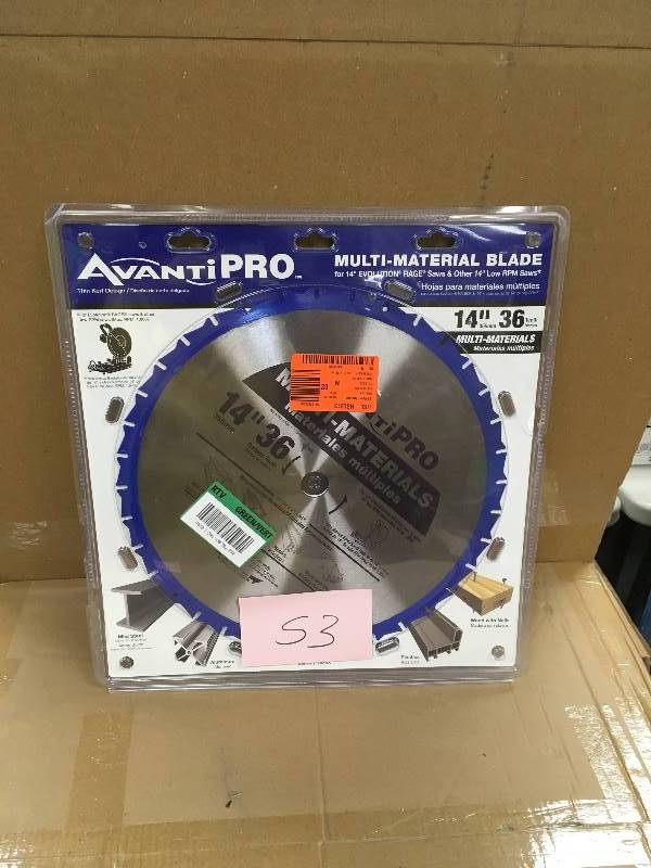 Avanti Pro 14 in. x 36 in. Tooth Multi-Materal Saw Blade  open box not used