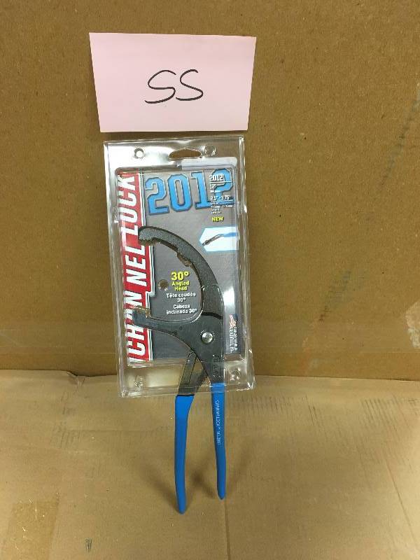 Channellock 12 in. Oil FilterPVC Plier, Angled Head  open box not used