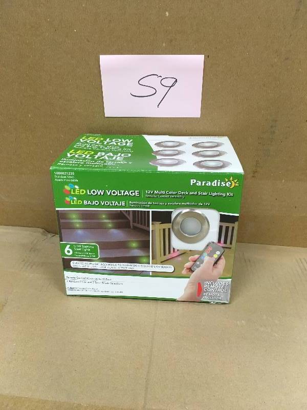 Paradise Stainless Steel Multi Color LED Deck Light Kit New