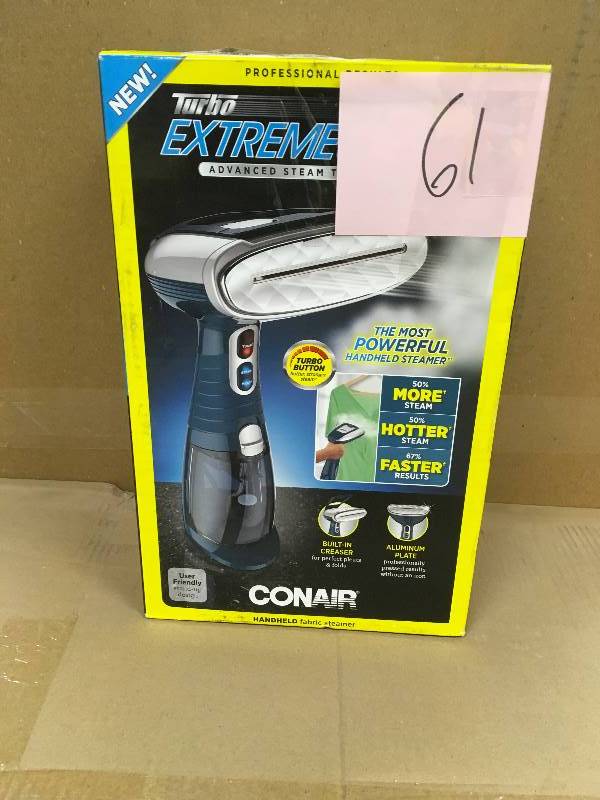 Conair GS38 Handheld Garment Steamer with Turbo  open box not used