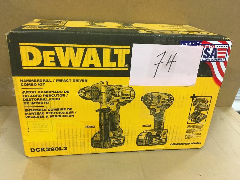 DeWalt 20-Volt MAX Lithium-Ion Cordless Hammer DrillDriverImpact Driver Kit ( 2 -Tool)