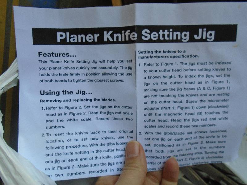 Planer Knife Alignment Tool Set