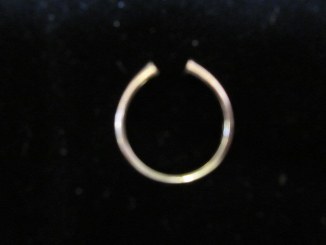 lot 363 image: 14K YELLOW GOLD SHANK - SCRAP