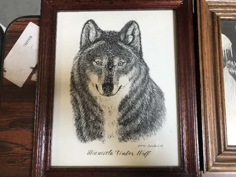 LOT OF WOLF DECOR