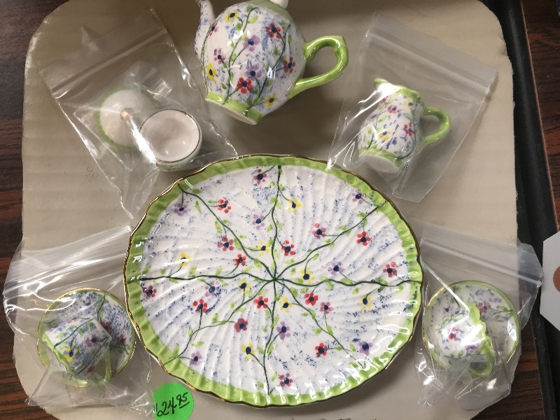 4 MINI PORCELAIN  CERAMIC TEA SETS