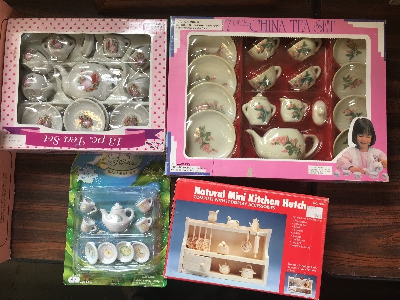 6 NEW CHILDRENS MINI TEA  KITCHEN SETS