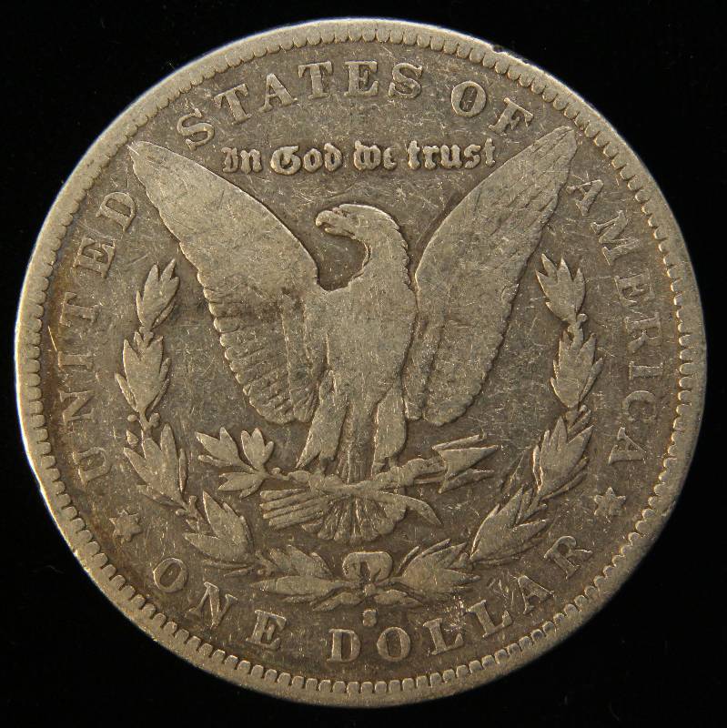 1892-S MORGAN SILVER DOLLAR FINE DETAILS CLEANED