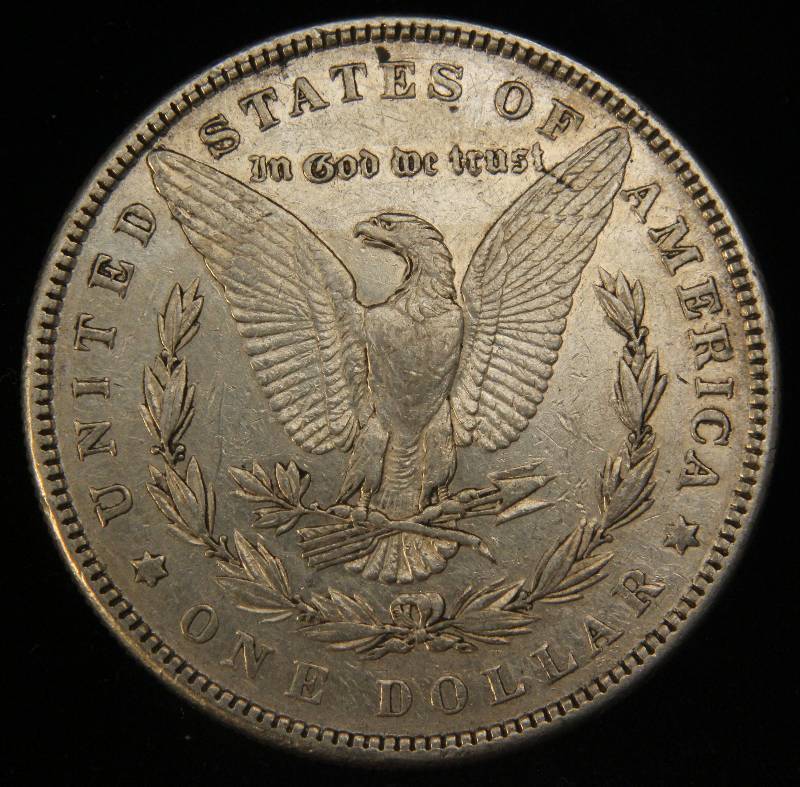 1882 MORGAN SILVER DOLLAR AU50