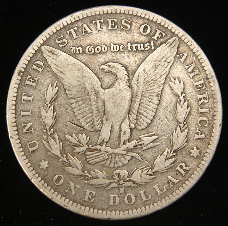 1884-S MORGAN SILVER DOLLAR F12 BETTER DATE COIN