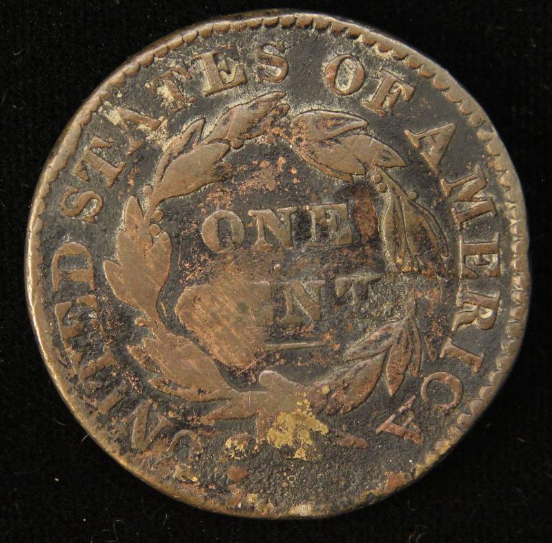 1831 US CORONET HEAD LARGE CENT F DETAILS