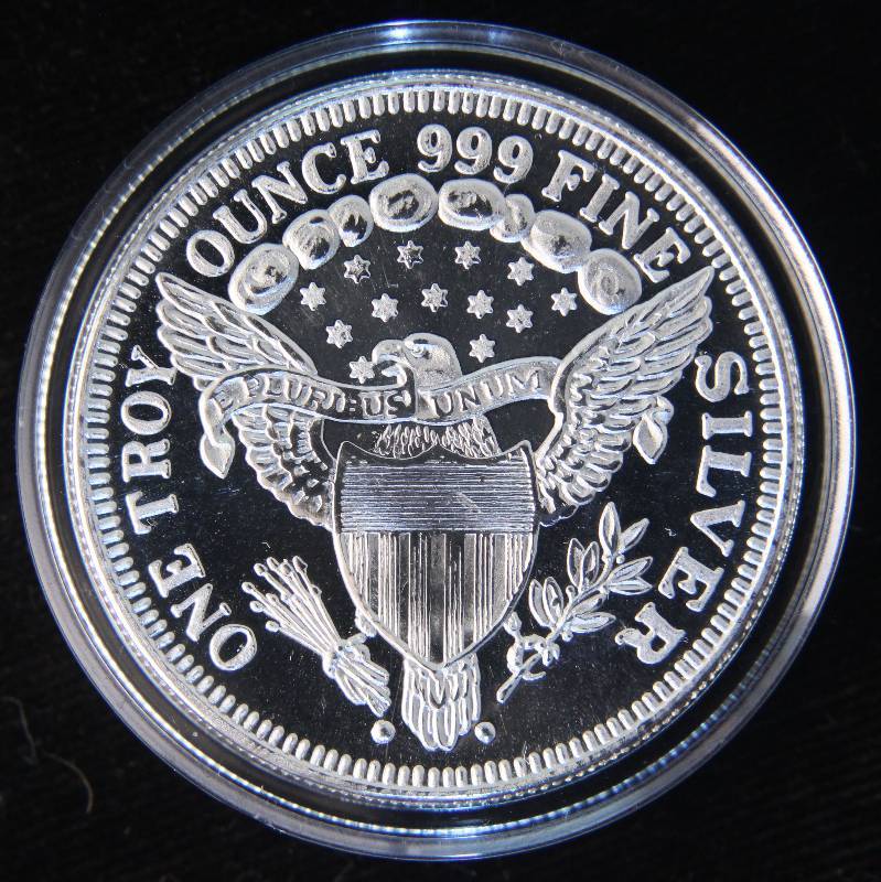 1 TROY OZ. .999 FINE SILVER DEPT OF THE ARMY IN AIRTITE HOLDER