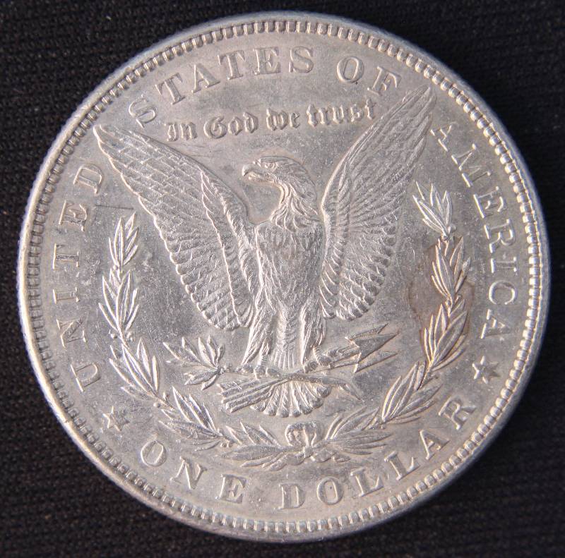 1888 MORGAN SILVER DOLLAR AU