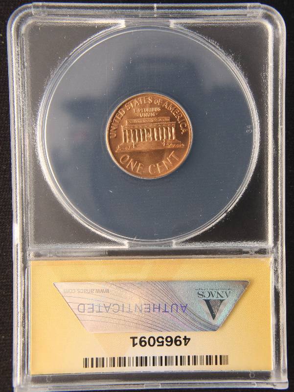 1965 SMS (SPECIAL MINT SET) LINCOLN CENT MS66 RED ANACS