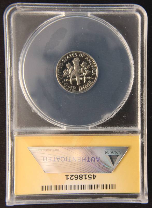 1970-S PROOF ROOSEVELT DIME PF67 CAMEO ANACS