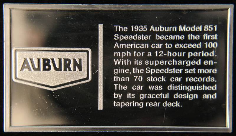 VINTAGE 1935 AUBURN 1000 GRAINS (2.08 TROY OZ) STERLING SILVER BAR