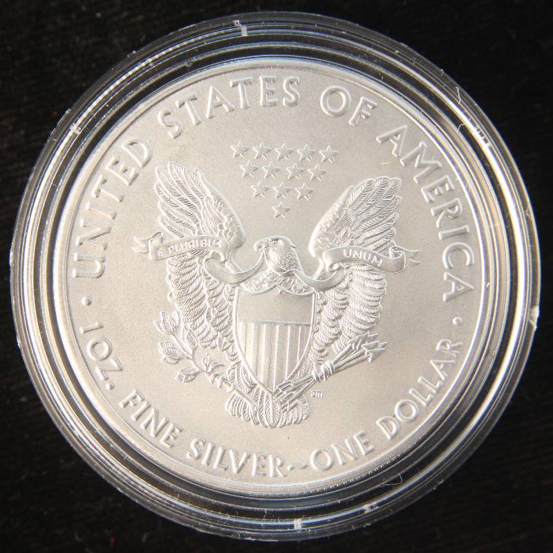2018 AMERICAN SILVER EAGLE 1 TROY OZ. .999 FINE SILVER IN AIRTITE