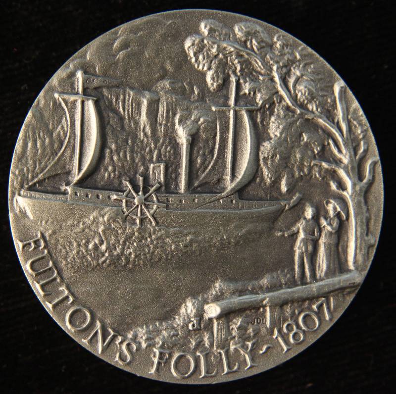 VINTAGE FULTONS FOLLY 1.11 TROY OZ. STERLING SILVER ART ROUND LONGINES SYMPHONETTE SOCIETY