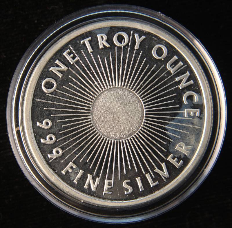 1 TROY OZ. .999 FINE SILVER SUNSHINE MINTING IN AIRTITE