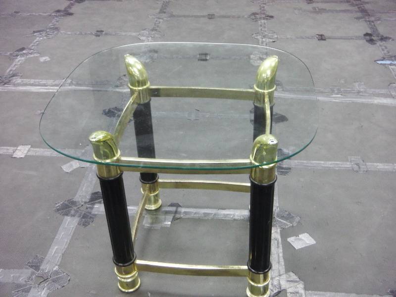 2 Glass End Tables 2 x 2 x 25