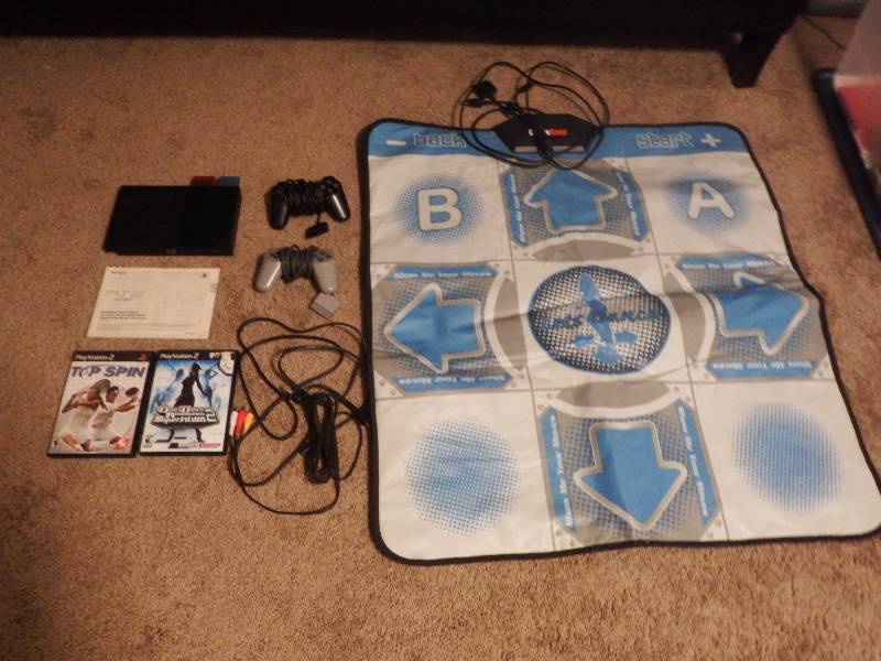 PS2 Games and PS2 with Pad and 2 Games