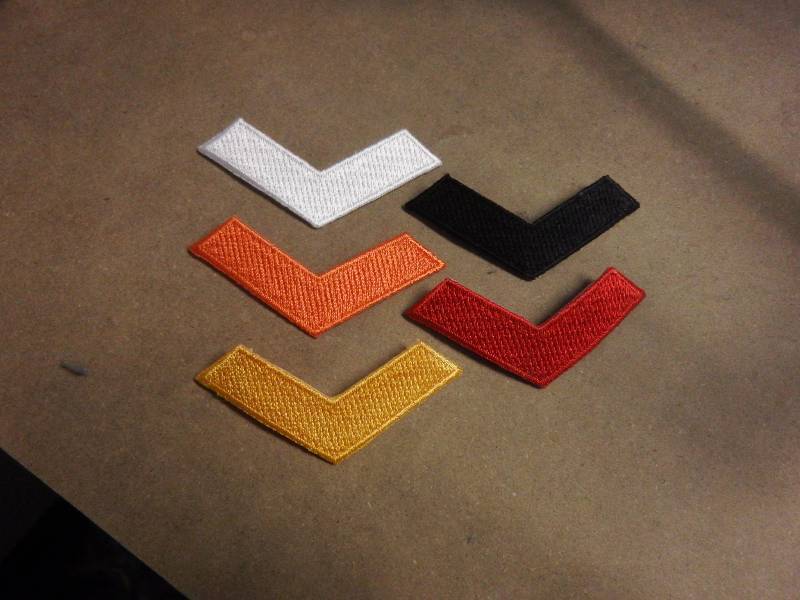 Multiple Chevron Thick Uniform Patches