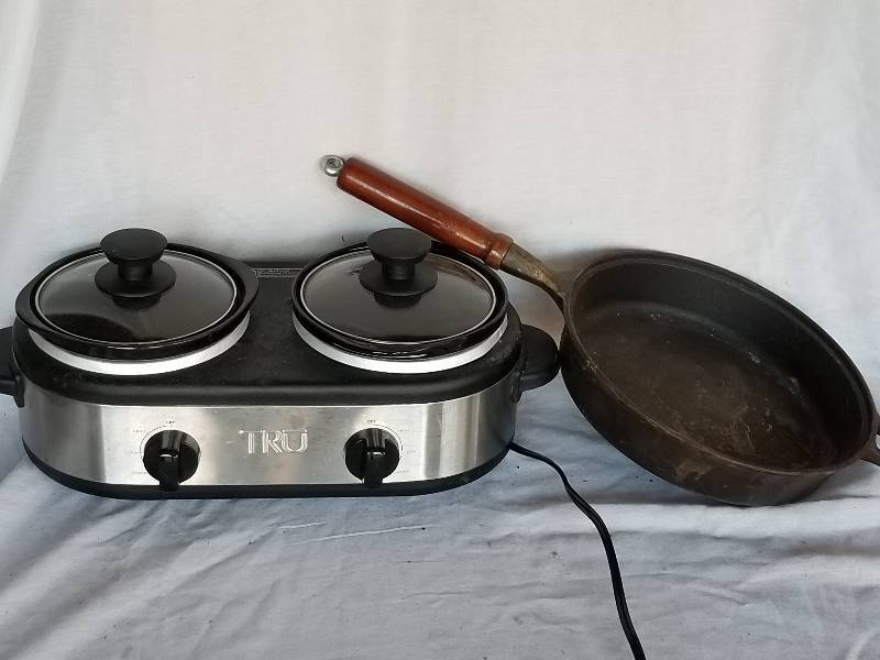 SLOW COOKER BUFFET, CAST IRON SKILLET