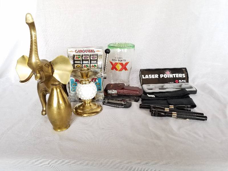 BRASS DECOR, KNIVES, ETC.