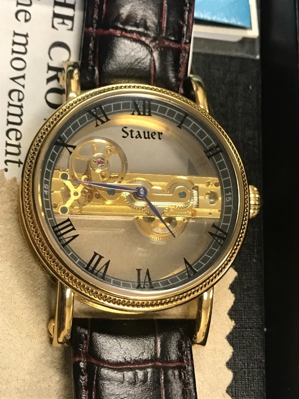 Stauer Gold-Fused Wrist Watch, Genu...