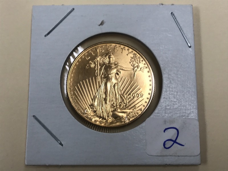 1999 Standing Liberty $25 Gold Coin...